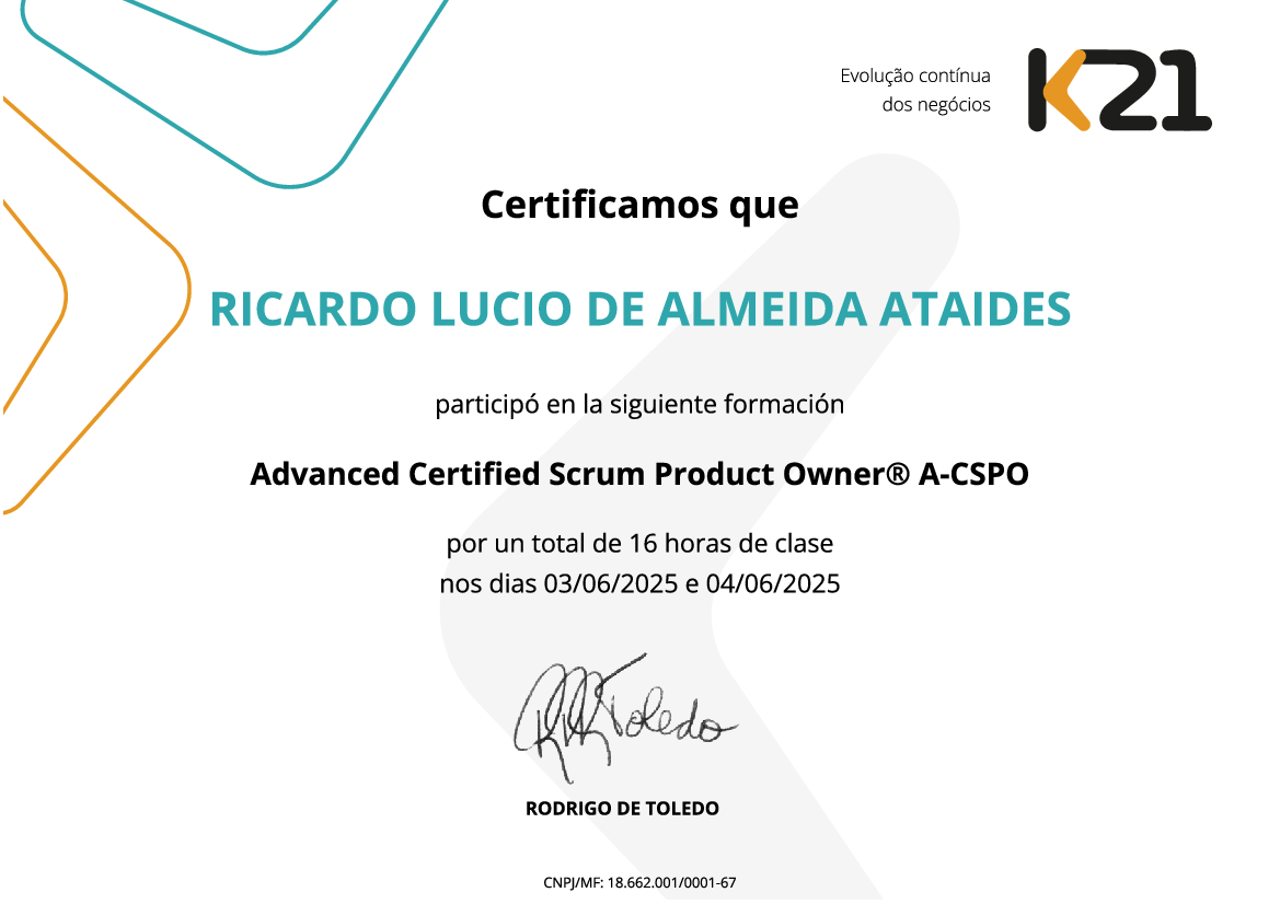 Certificado K21
